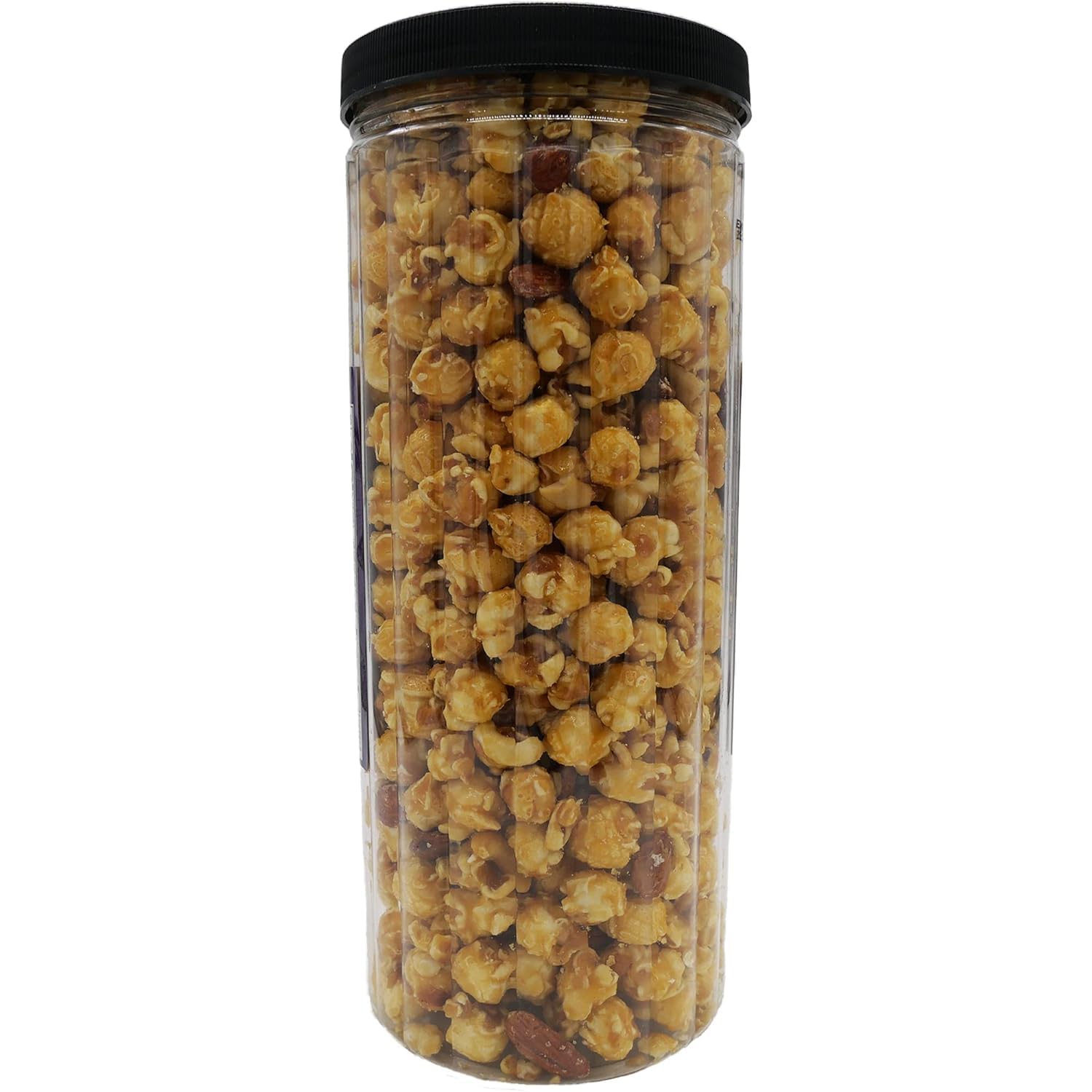 Stonehedge Farms Gourmet Caramel Popcorn Clusters - 20oz Resealable Canister with Popcorn, Cashews, Almonds & Butter Toffee | Perfect Holiday Gift & Party Snack for Christmas, Movie Nights & Office Treats