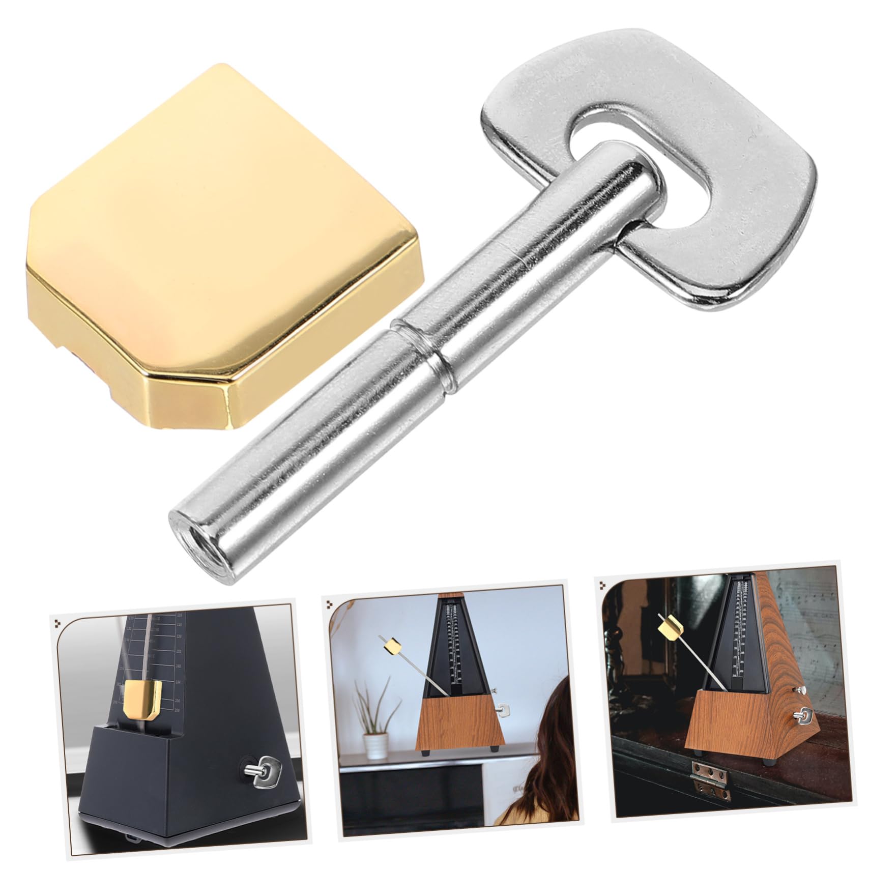 1 Set Piano Metronome Knob & Wired Accessories with Transparent Lid - Replacement Sliding Block Parts for Keyboard & Mechanical Pianos | Perfect for Piano Maintenance, Repair and DIY Projects