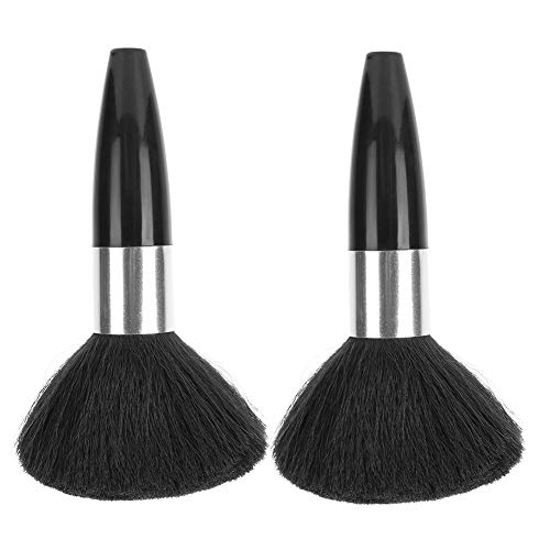 Professional Barber Brush with Long Handle - Haircut, Styling & Neck Dander Removal - Essential Salon & Home Hairdressing Tool for Men's Grooming & Beard Care