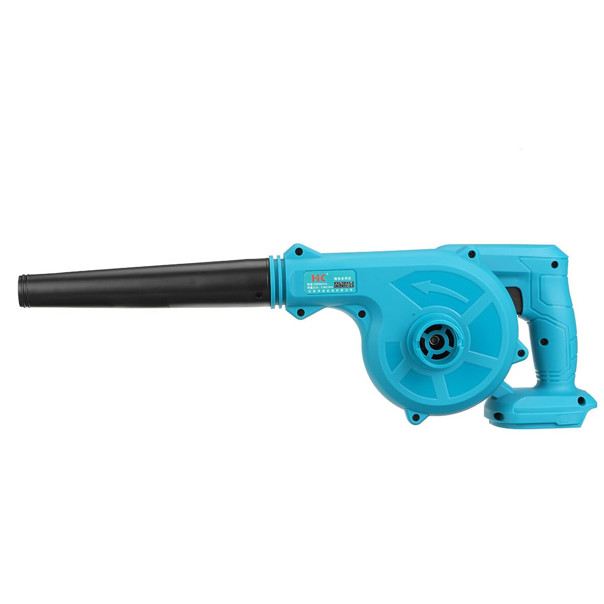 **18V Cordless Electric Air Blower & Vacuum Cleaner - Powerful Suction Blower Tool for Makita Battery - Ideal for Yard, Garage & Workshop Cleaning**