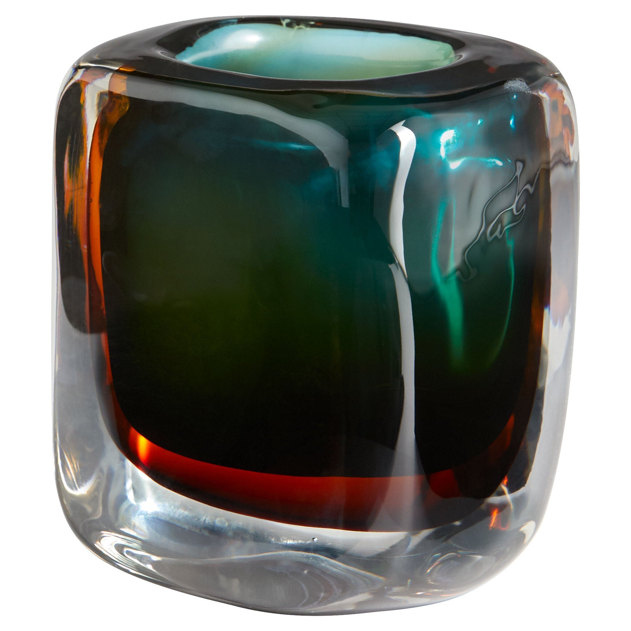 Cyan Design 11376 Celosia Vase - Multi-Colored Small Ceramic Vase for Home Decor, Wedding Centerpieces & Floral Arrangements