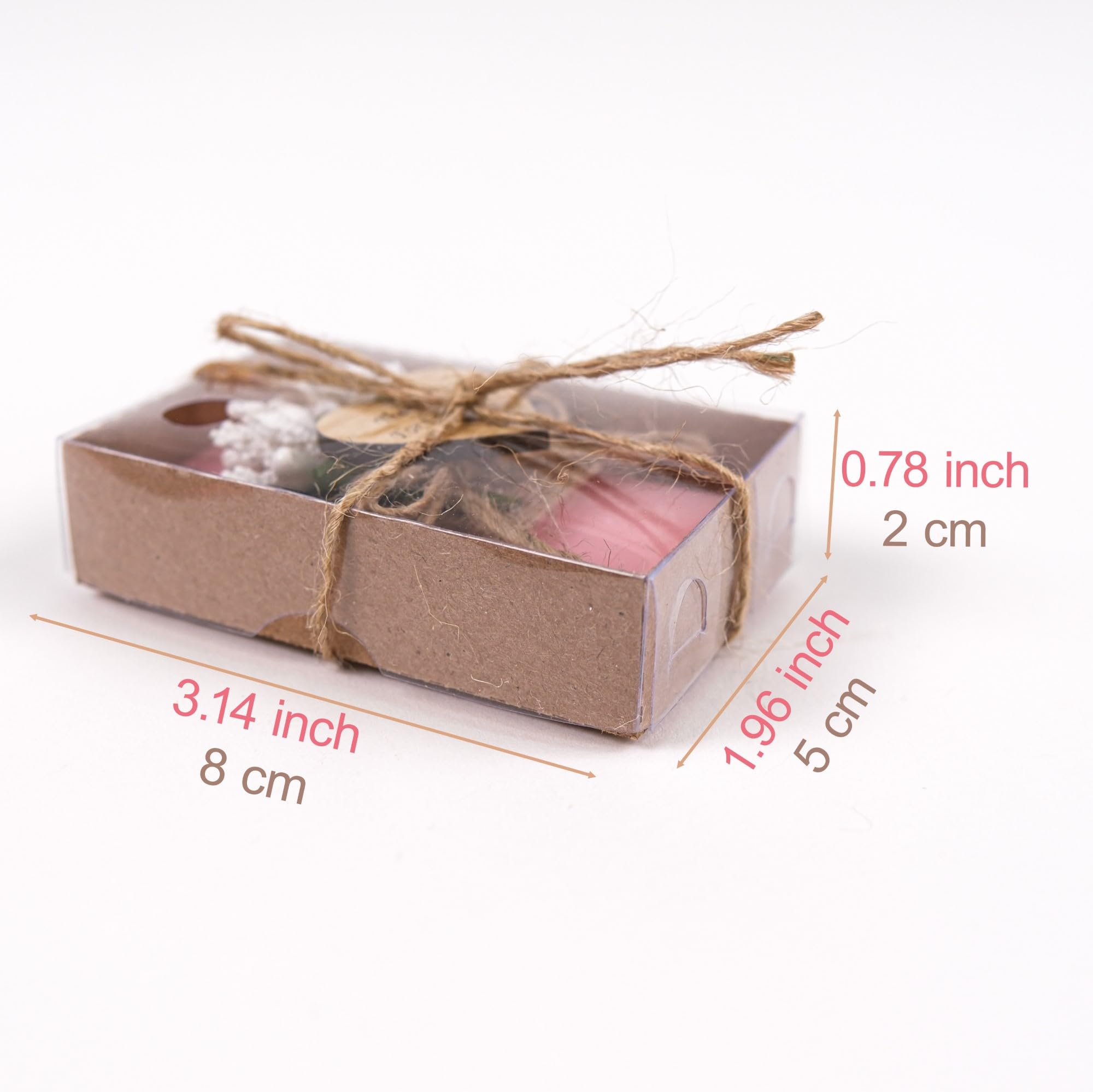 HTF Pack of 10 Handmade Rose Scented Mini Soap Wedding Gifts - Bridesmaid Gifts, Bridal Shower Favors, Engagement Party Favors, Wedding Decorations - Perfect for Guest Favors, Wedding Party Gifts & Romantic Home Decor (Pink)