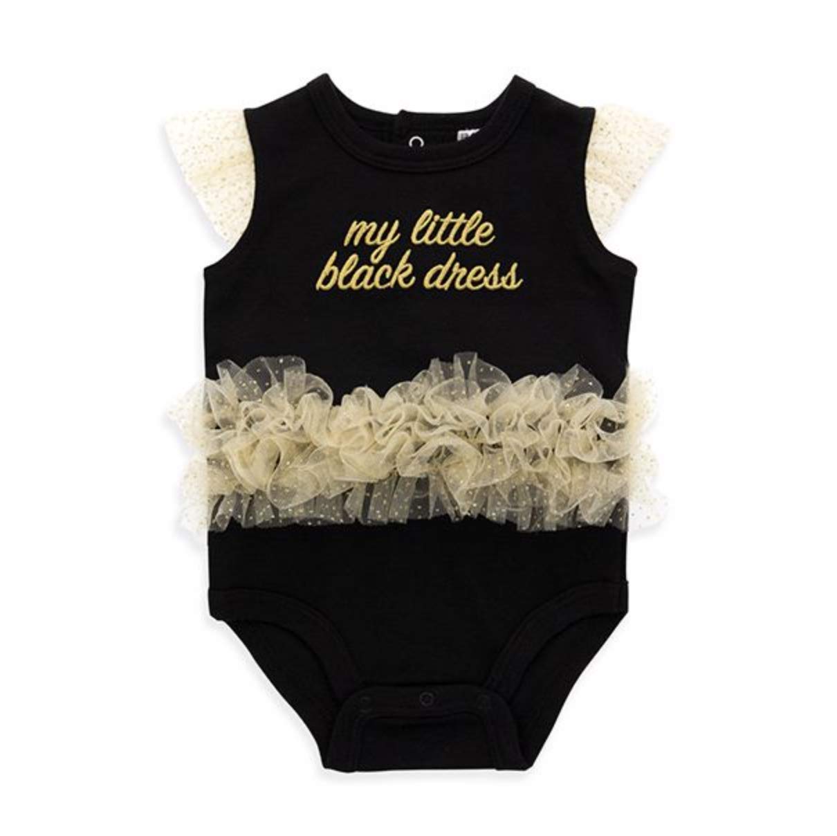 My Little Black Dress Tutu Bodysuit for Baby Girls - Soft & Comfortable Baby Essentials - Perfect for Parties, Photo Shoots & Special Occasions