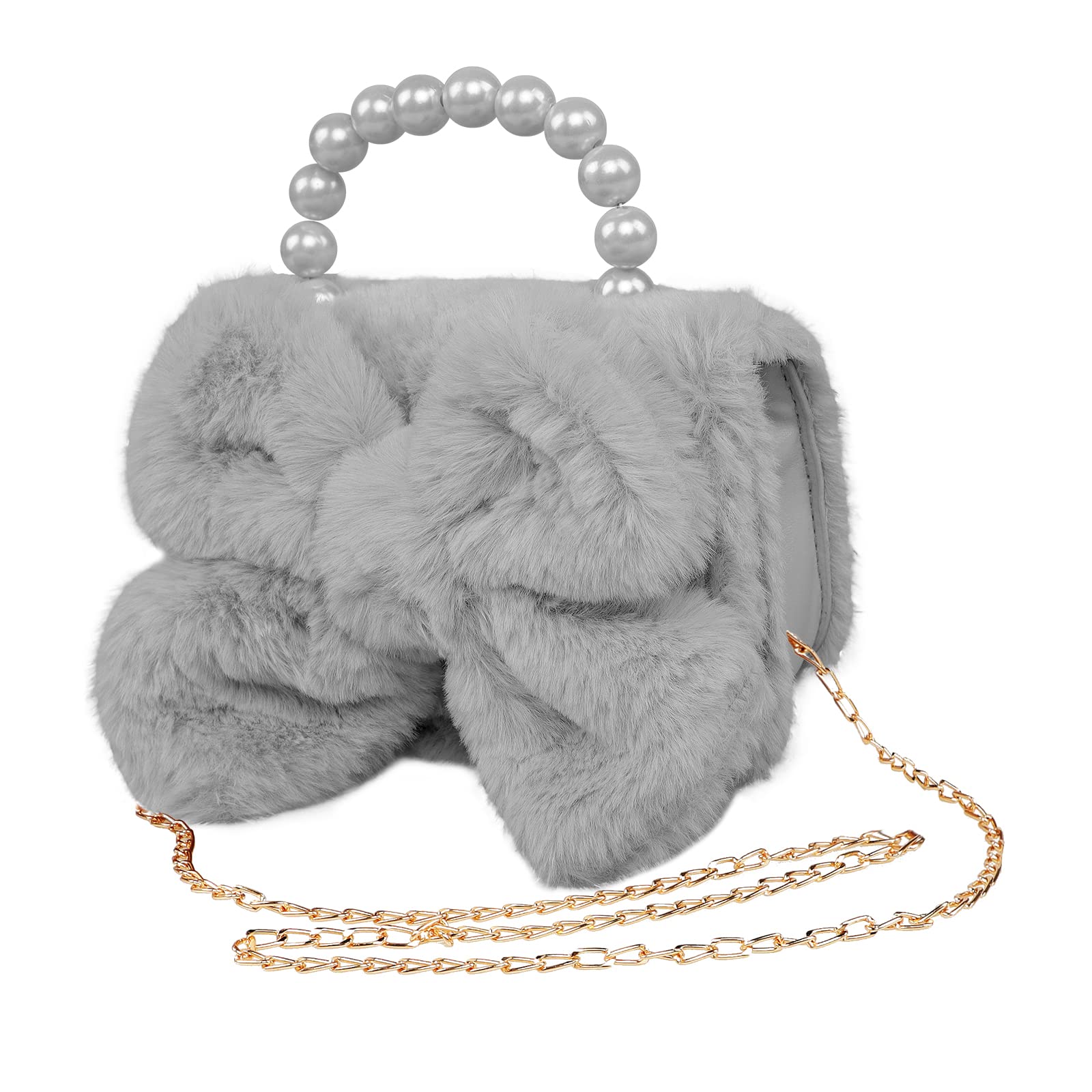 **Cute Fuzzy Mini Shoulder Bag for Girls - Kids Messenger Purse with Phone Holder, Crossbody Clutch for Toddlers | Perfect for School, Travel & Playdates**