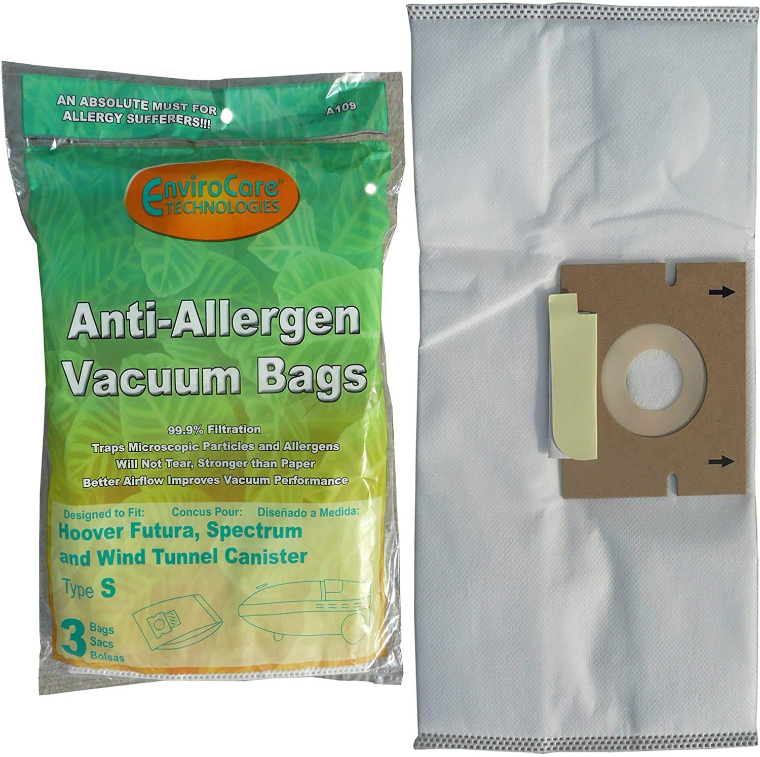 Hoover HEPA Vacuum Bags - Compatible for Home Cleaning