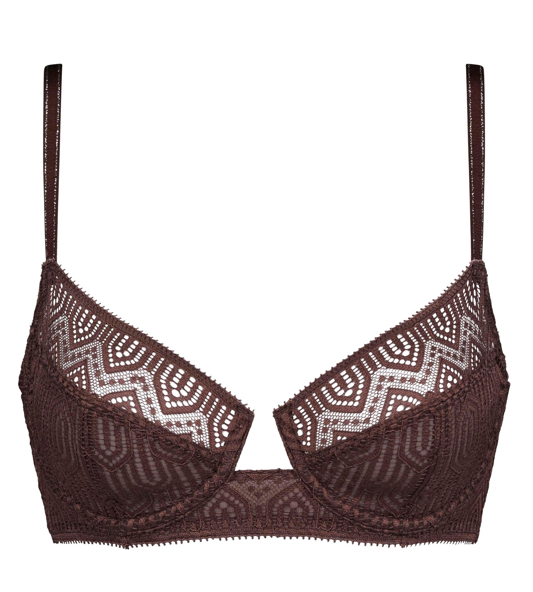 Dim Women's Supportive Underwire Lace Bra in Cacao - Comfortable Full Coverage for Everyday Wear & Workout