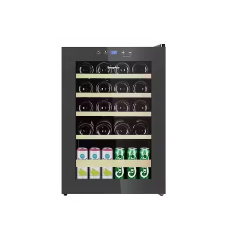 Europace EWC3203DGY 20 Bottle Dual Zone Wine Cooler Refrigerator - Perfect for Home Bars, Restaurants, and Wine Cellars