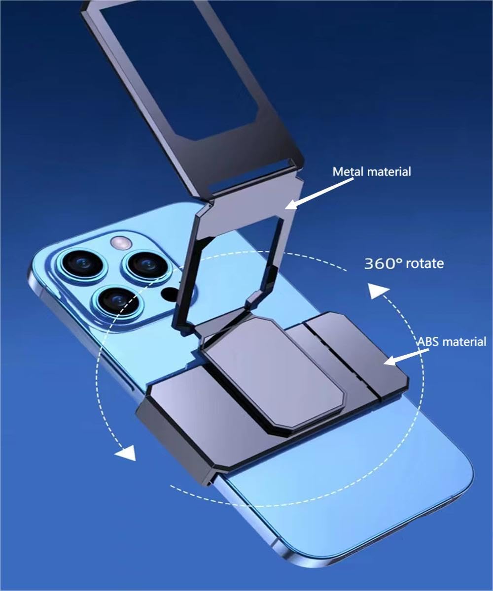 Foldable & Detachable Phone Ring Holder Kickstand - Universal Phone Grip Stand for iPhone & Samsung - Perfect for Watching Videos, Taking Selfies & Secure Phone Handling