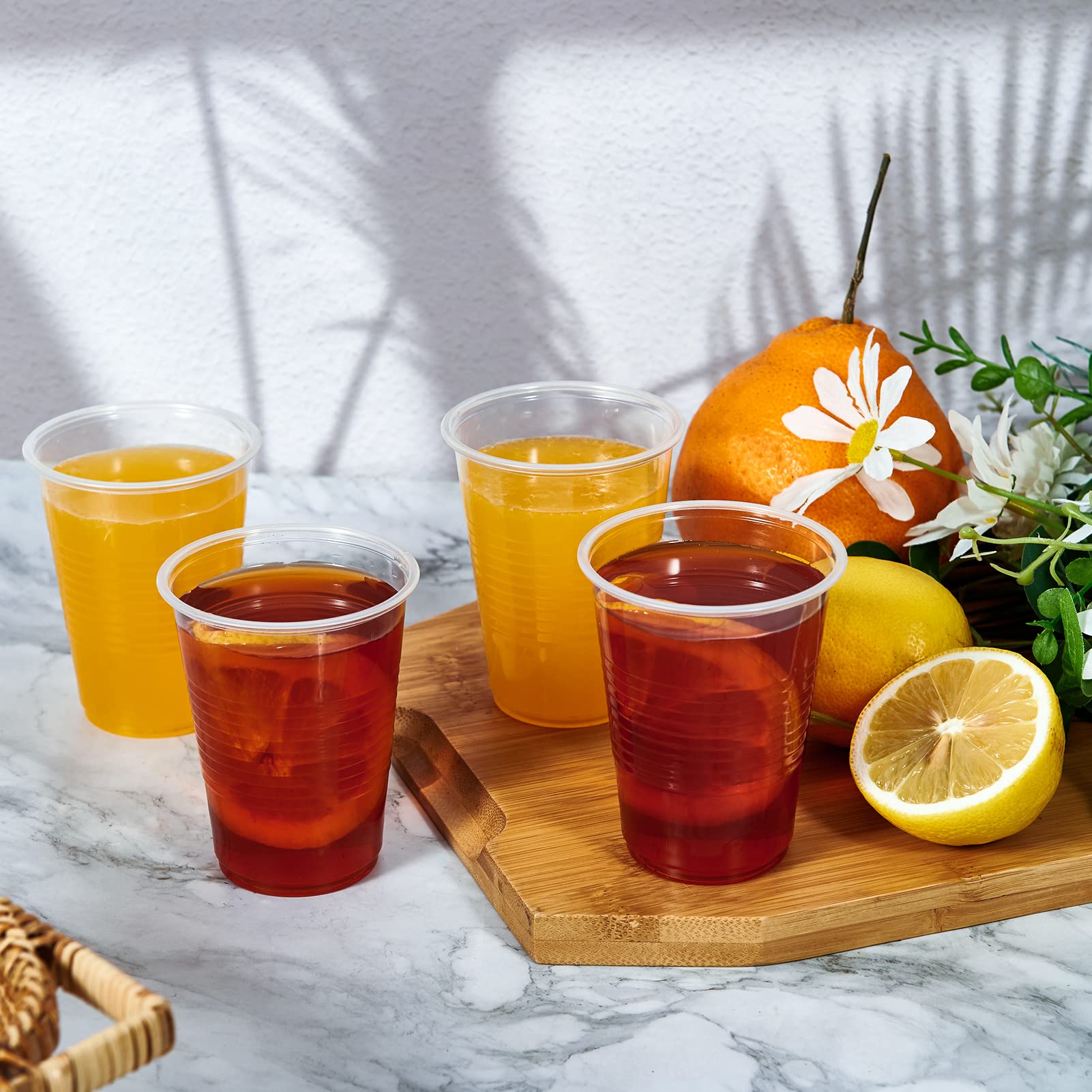 1000 Pack 7 oz Clear Disposable Plastic Cups - Bulk Drinking Tumblers for Parties, Picnics, Weddings & Events | Durable & Lightweight for Beverages, Smoothies & Cocktails