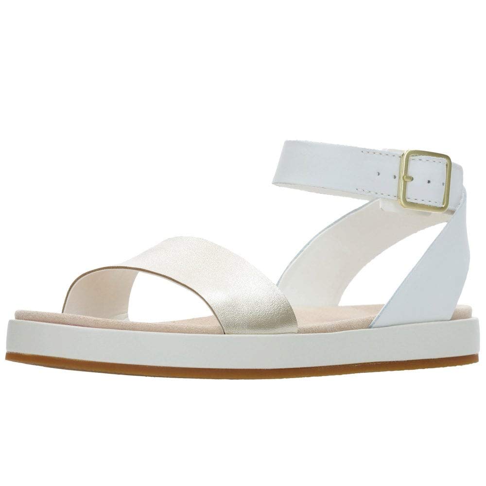 Clarks Women's Comfortable Ankle Strap Sandals - Fashionable Summer Shoes for Walking, Beach, and Casual Outings