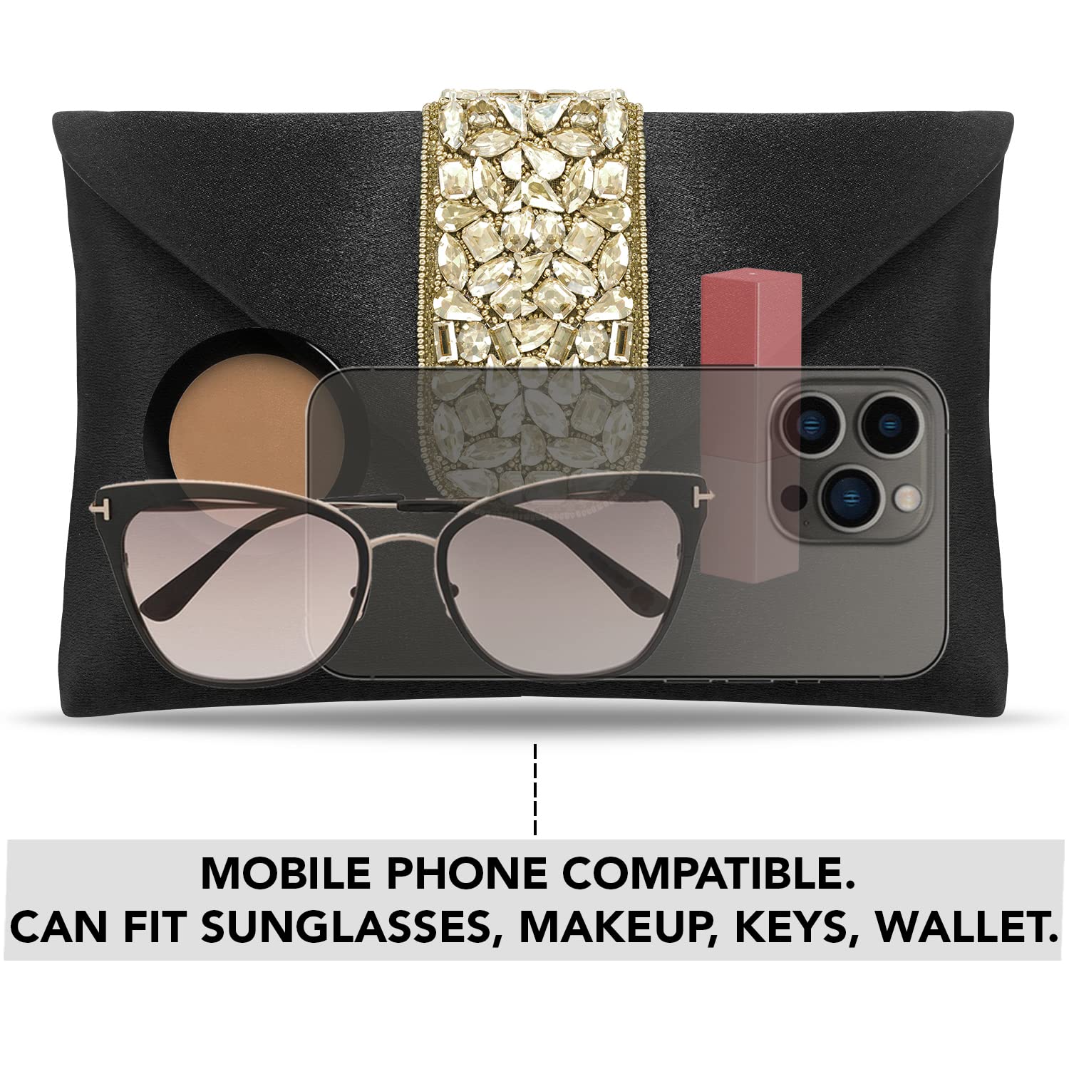 Peora Women's Clutch Purse - Elegant Evening Bag for Weddings, Parties & Special Occasions | Perfect Bridal Gift & Formal Event Accessory