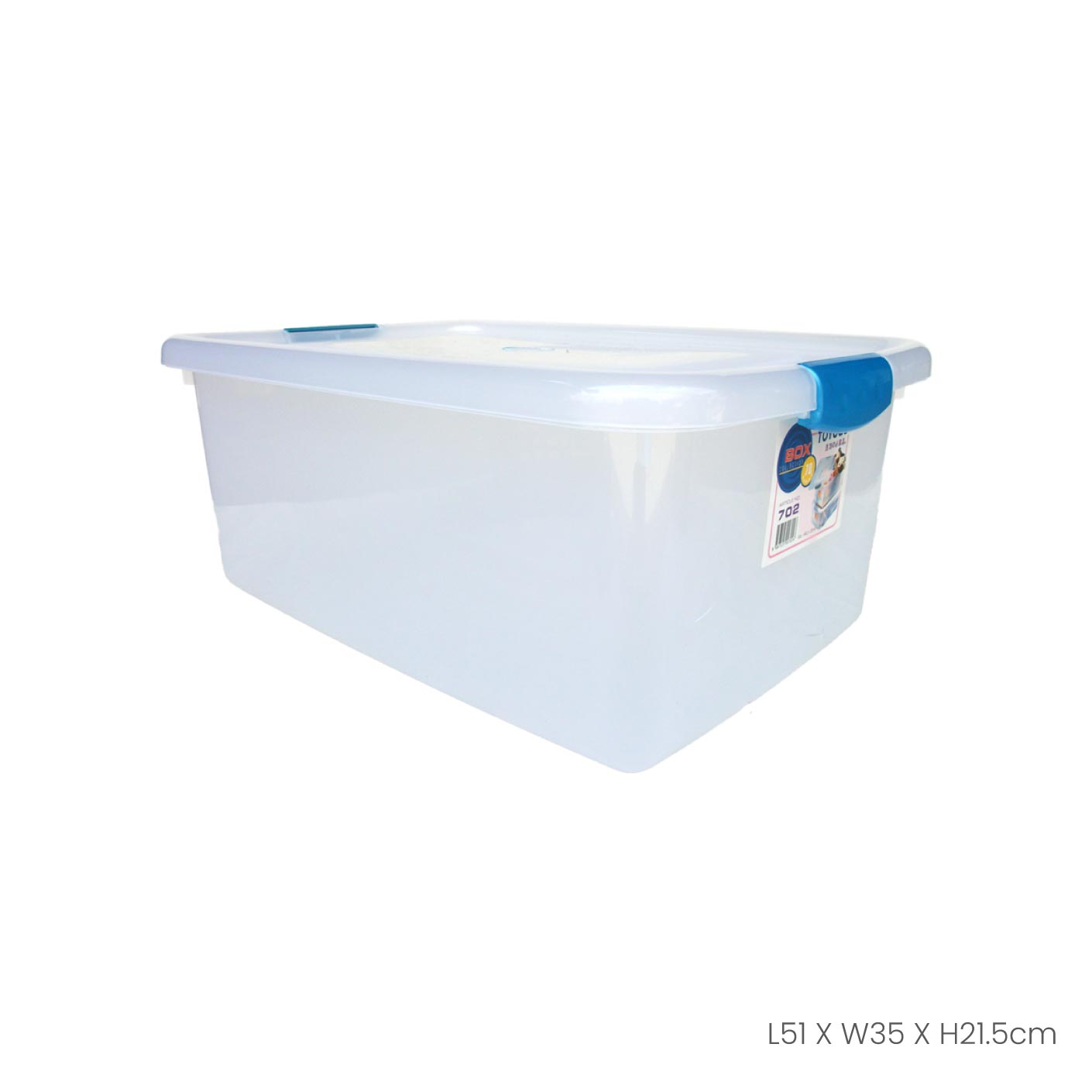 CONI Storage Box (702) - Plastic Organizer Bins for Home, Office & Closet - Stackable & Durable Storage Containers for Organizing Toys, Clothes & Supplies
