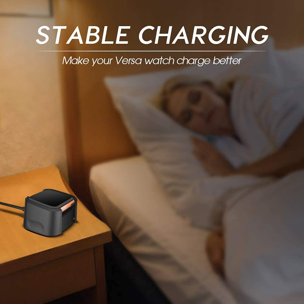 AWINNER Replacement USB Charging Dock for Fitbit Versa 2 Smartwatch - 3Ft Durable Charger Cable Compatible with Versa 2 Health & Fitness Tracker | Perfect for Home, Office & Travel Charging