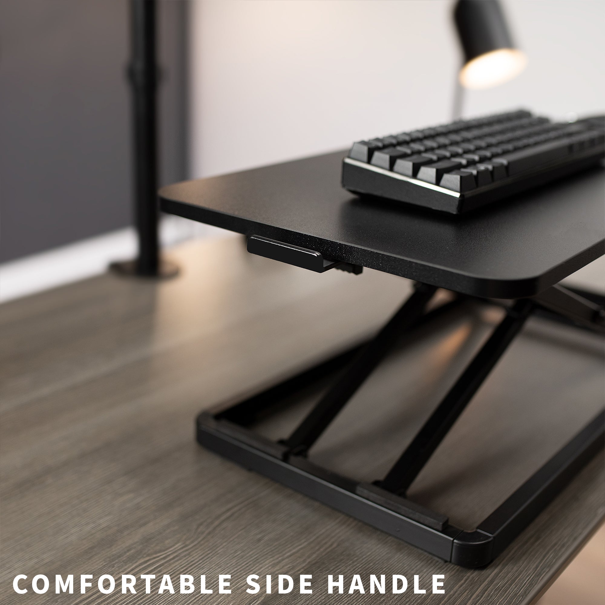 Ergonomic Single Top Manual Lift Keyboard Riser - Adjustable Height for Comfortable Typing - Perfect for Office, Gaming & Home Workspace Setup