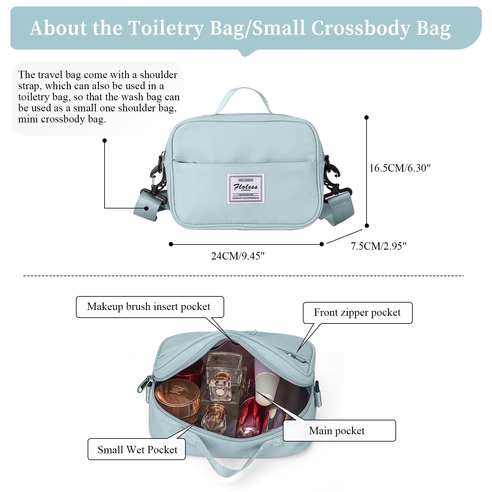 Best Weekender Bags for Women - Spacious Travel Duffel with Shoe Compartment & Detachable Toiletry Bag - Perfect for Overnight Trips, Gym, Work & Weekend Getaways
