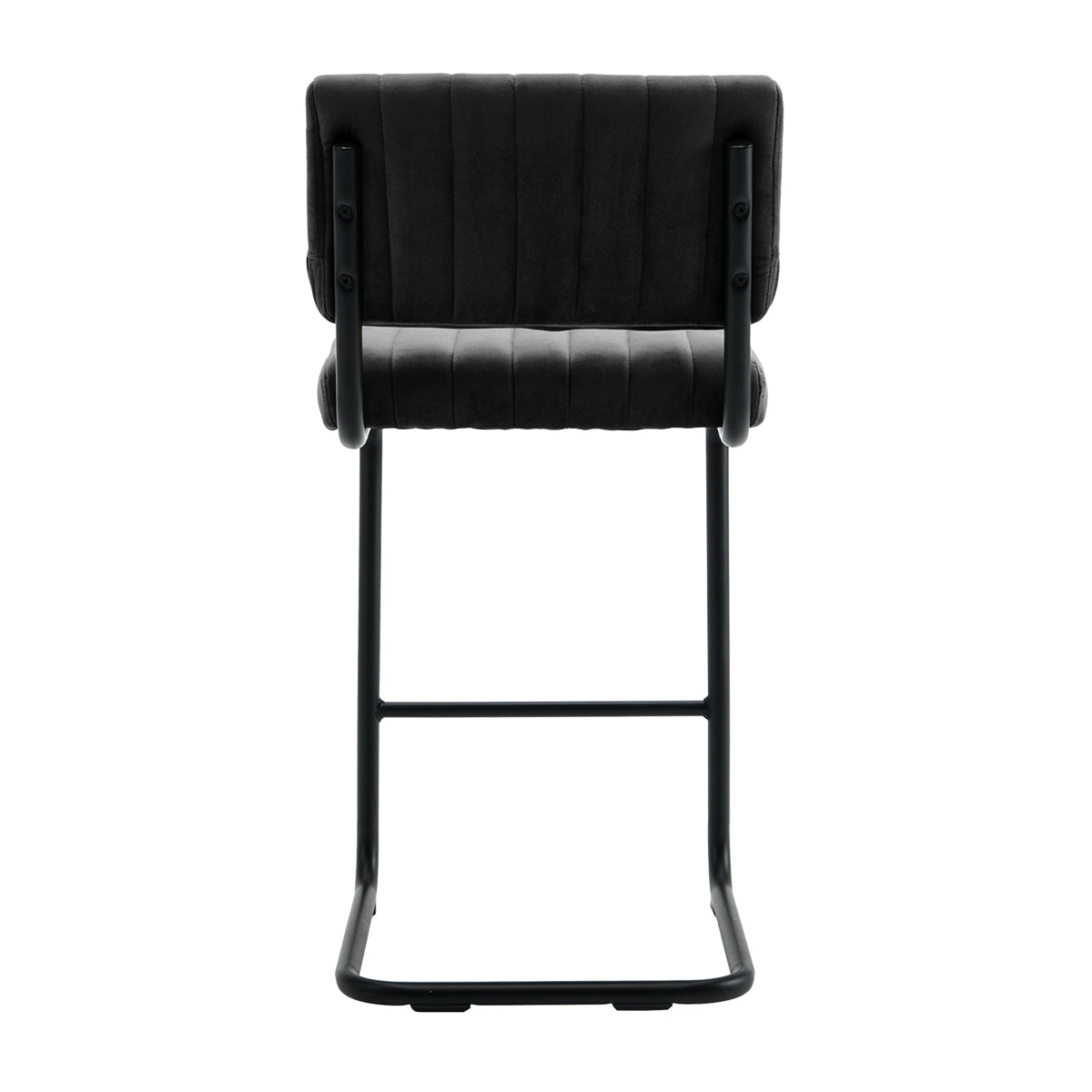Luxury Blake Velvet Bar Stool - Modern Kitchen Island & Counter Height Stool with Padded Seat - Perfect for Home, Cafe & Restaurant Decor