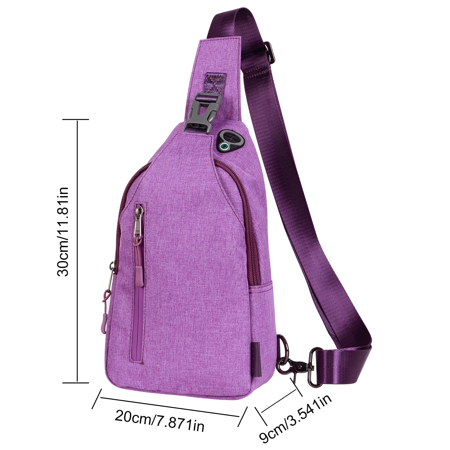 Trendy Anti-Theft Waterproof Crossbody Sling Bag for Women & Men - Perfect for Travel, Commuting & Outdoor Adventures