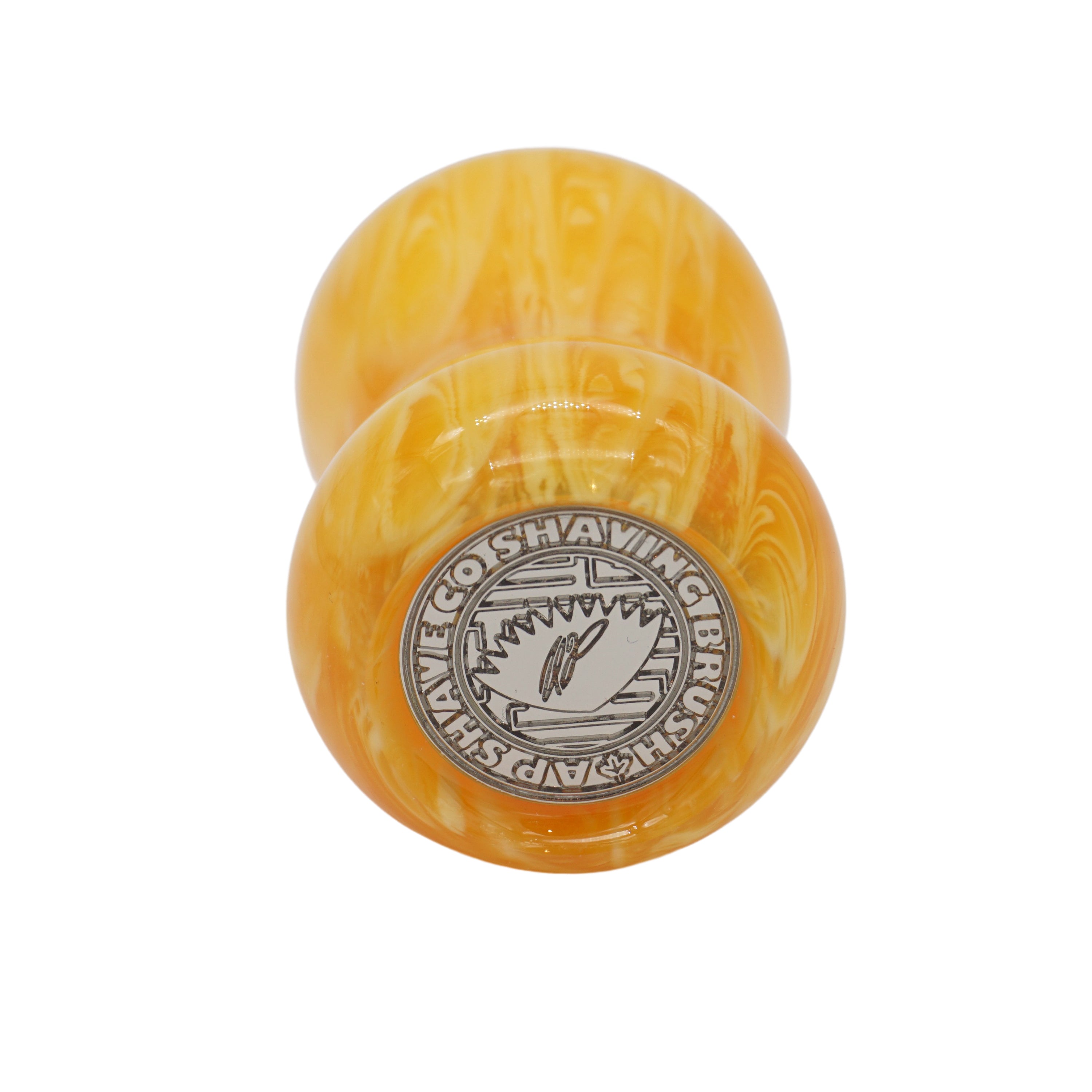 Premium Amber Handcrafted Shaving Brush Handle - Fits 24mm & 26mm Knots - Perfect for Wet Shaving & Grooming Gifts for Men