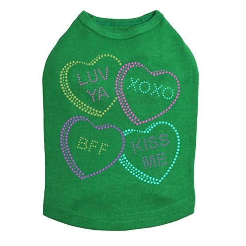 Sweet Candy Conversation Hearts #2 Tank Top - Multiple Colors for Valentine's Day, Party & Casual Wear