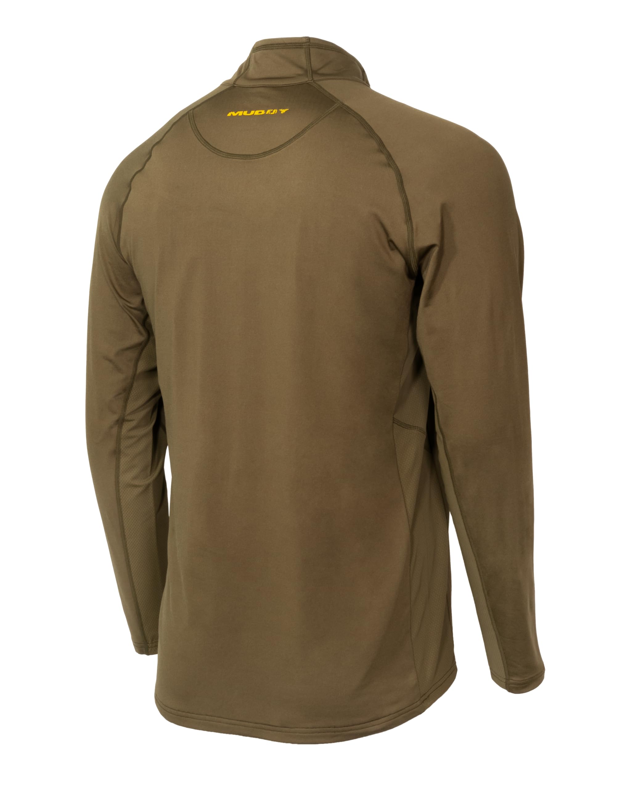 Men's Heated Base Layer Shirt - Thermal Winter Underwear for Hiking, Skiing & Outdoor Activities - Brown Clay XL - Nucleus Collection