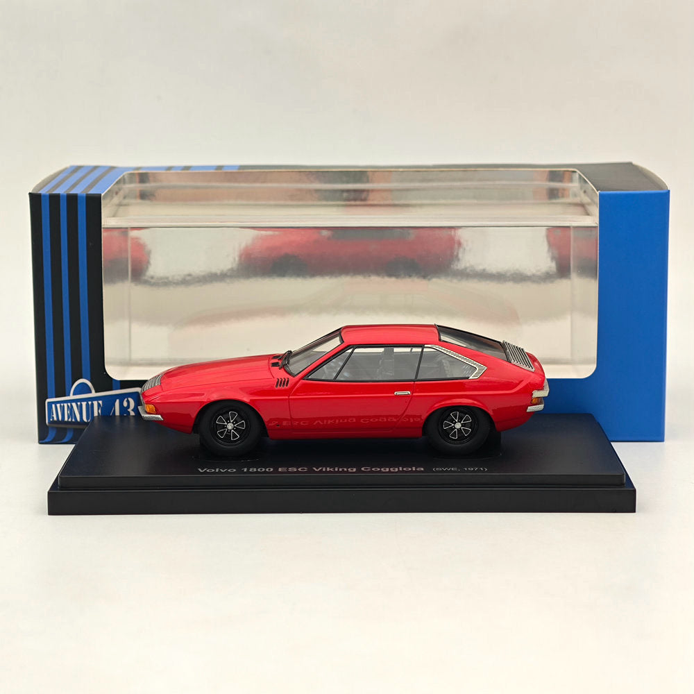 1/43 Scale AutoCult Avenue 43 Volvo 1800 ESC Viking Coggiola 1971 Red Resin Model Car #60037 - Collectible Diecast Vehicle for Display, Gifts & Car Enthusiasts