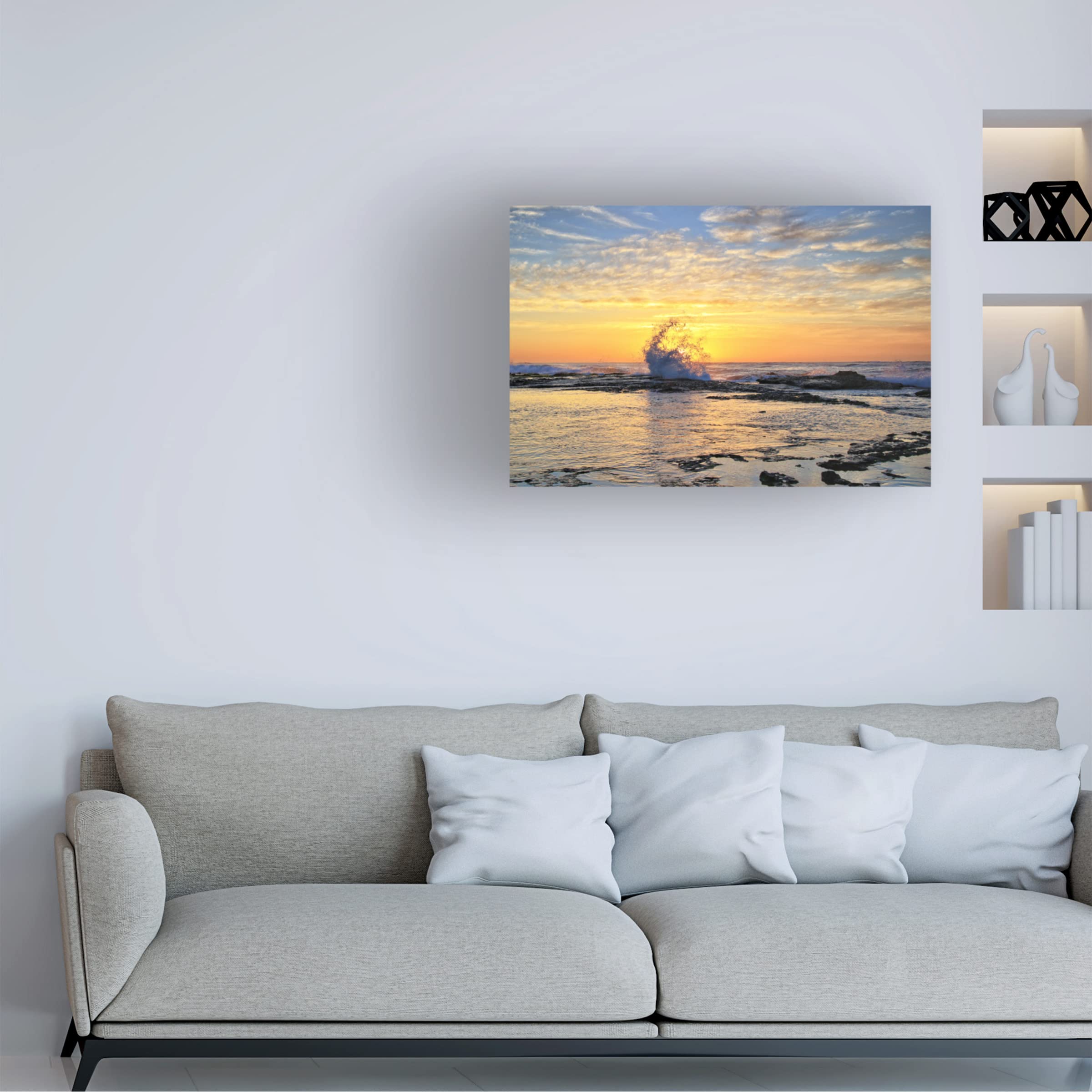 Trademark Fine Art 'Waking Up With The Sun' Canvas Wall Art Print by Beata Czyzowska Young - Modern Home Decor for Living Room, Bedroom & Office