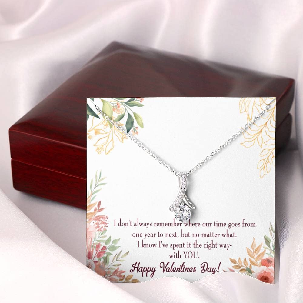 Elegant Mahogany Luxury Box with Stone Necklace & Message Card - Perfect Romantic Gift for Girlfriend, Anniversary or Valentine's Day - Express Your Love with Timeless Keepsake Jewelry for Special Moments