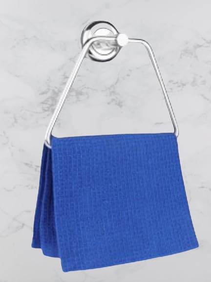 JAGGER JAG225 Silver Triangle Towel Ring Holder - Bathroom & Kitchen Towel Stand, Hand Towel Hanger, Napkin Holder for Washbasin - Durable & Stylish (Pack of 1) - Perfect for Modern Homes & Spa-Like Bathrooms