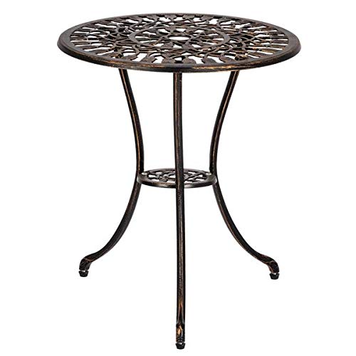 3-Piece All-Weather Bistro Table Set - Indoor/Outdoor Patio Furniture with Coffee Table for Porch, Poolside, Backyard & Garden - Perfect for Outdoor Dining, Coffee Dates & Relaxing Conversations