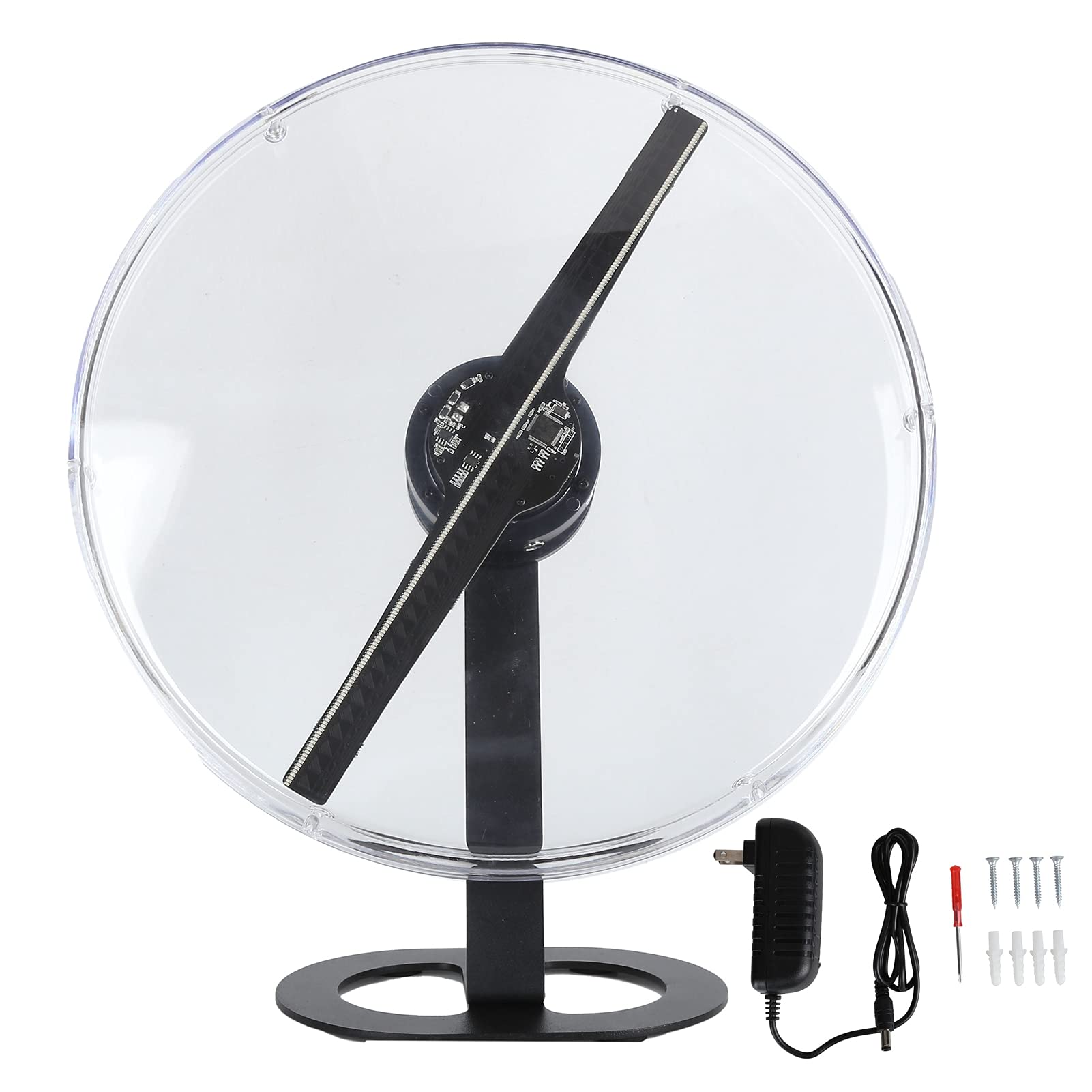 3D Holographic Projector Fan - 32cm Hologram Advertising Display with Built-in 16GB Memory Card for Shops, Bars & Retail Stores - US Plug 100-240V - Perfect for Product Showcases, Nightclubs & Event Promotions