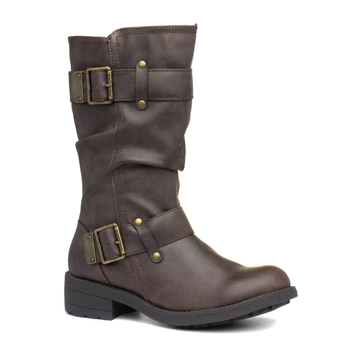 Rocket Dog Women's Biker Boots - Stylish Ankle Boots for Women | Comfortable & Fashionable Motorcycle Boots | Perfect for Riding, Casual Wear & Outdoor Adventures