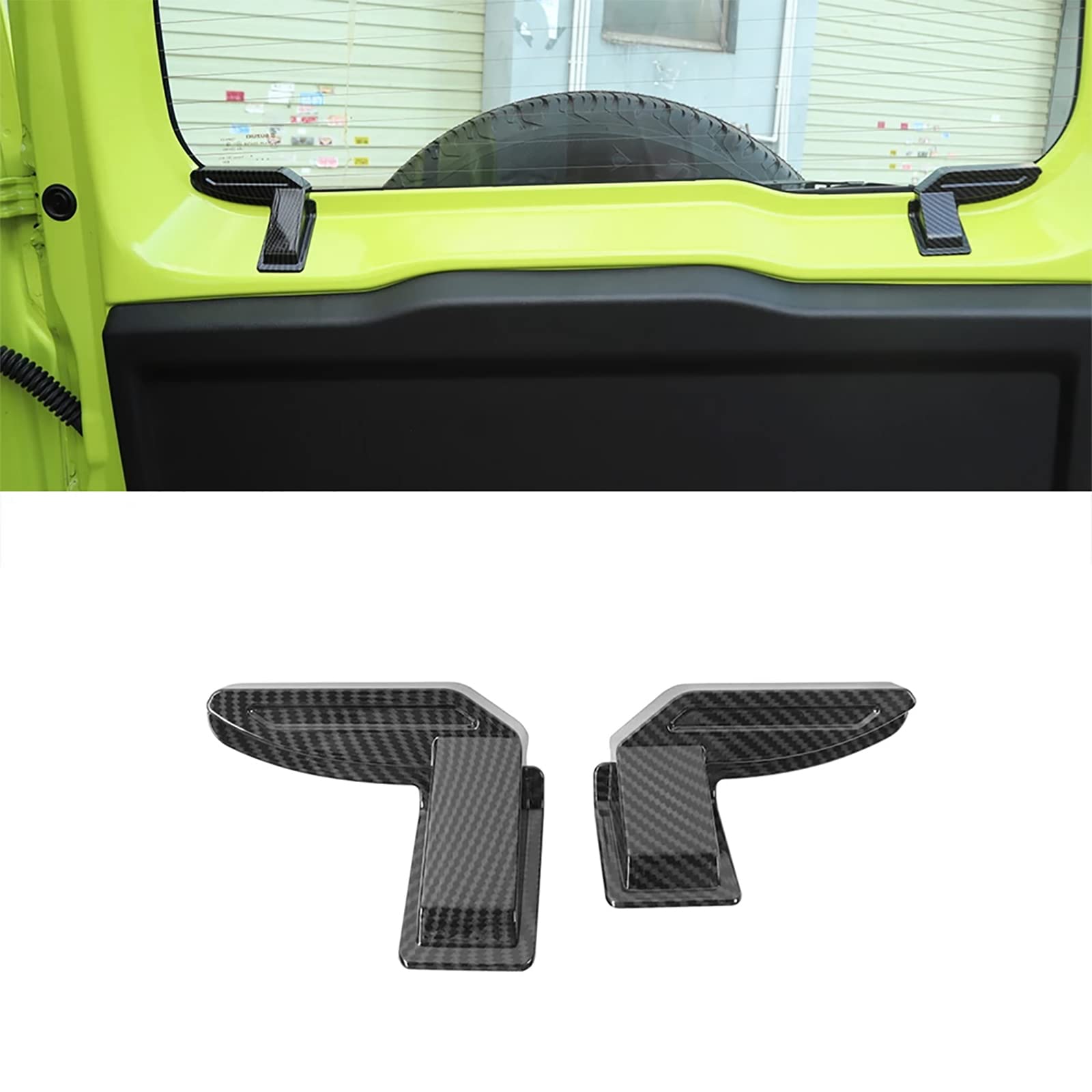 Suzuki Jimny 2019+ Rear Windshield Heating Wire Protective Cover Trim - Carbon Fiber Style Car Accessories for Winter Protection & Custom Look
