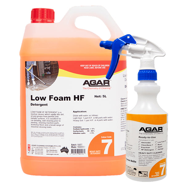 Low Foam HF Detergent for Painted & Metallic Surfaces - Safe Cleaning Solution for Automotive, Industrial & Laboratory Use