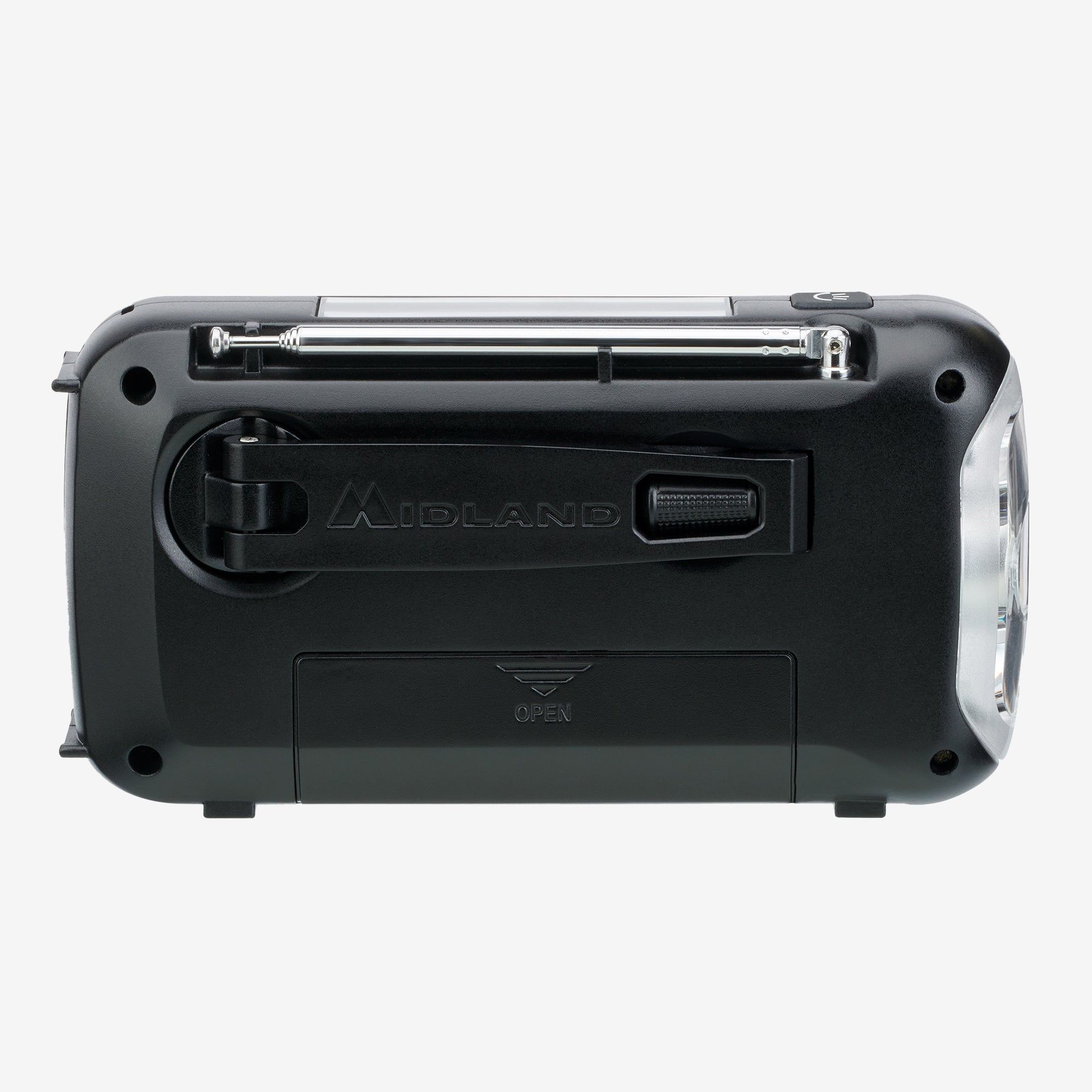 ER40 Portable Emergency Weather Alert Crank Radio - NOAA Weather Radio with AM/FM, Solar Power & USB Charger - Perfect for Camping, Hiking & Power Outages