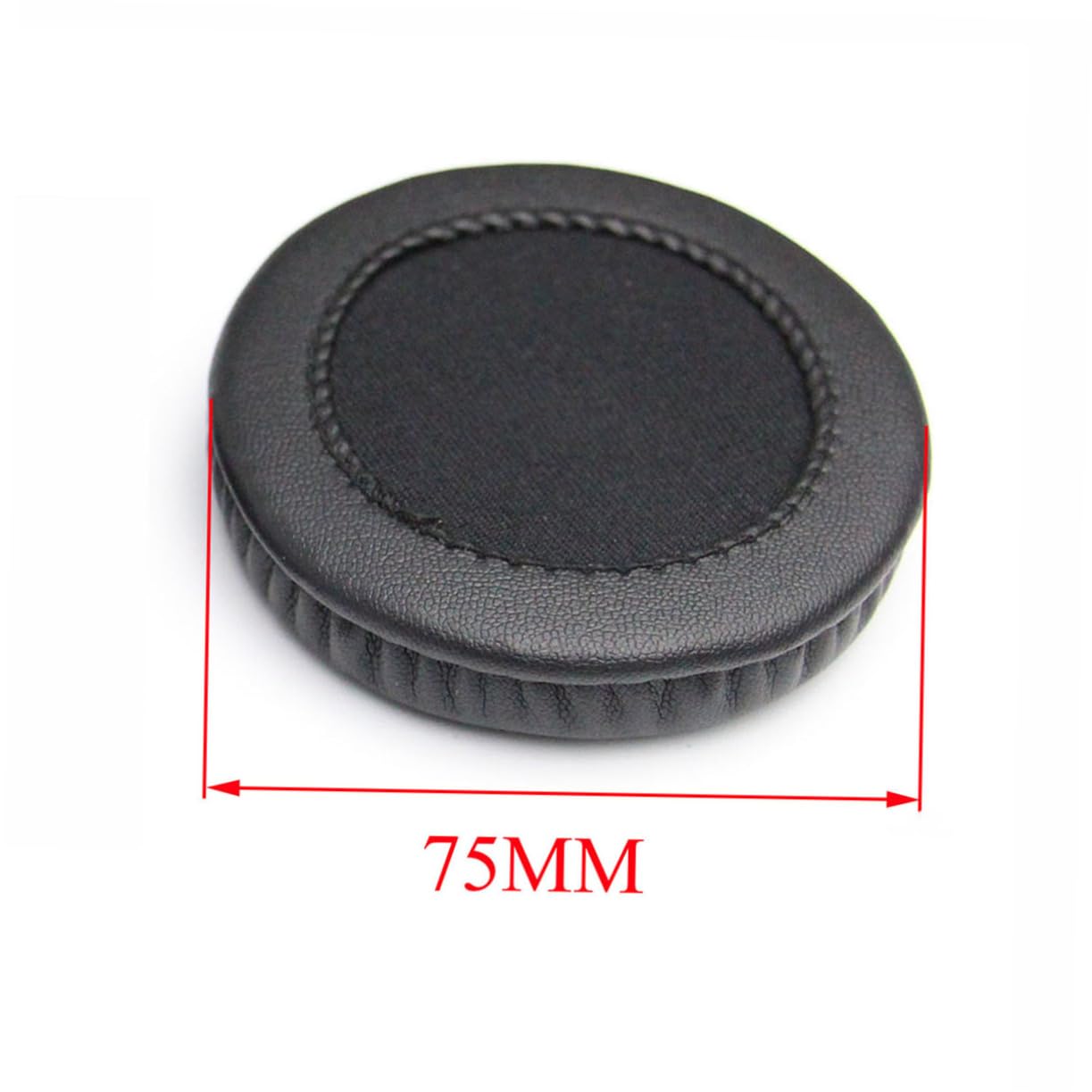 Gadpiparty 6 Pcs Replacement Earpads - 75mm Memory Foam Cushions for Headphones, Comfortable & Breathable Black Ear Pads - Perfect for Gaming, Music & Office Use