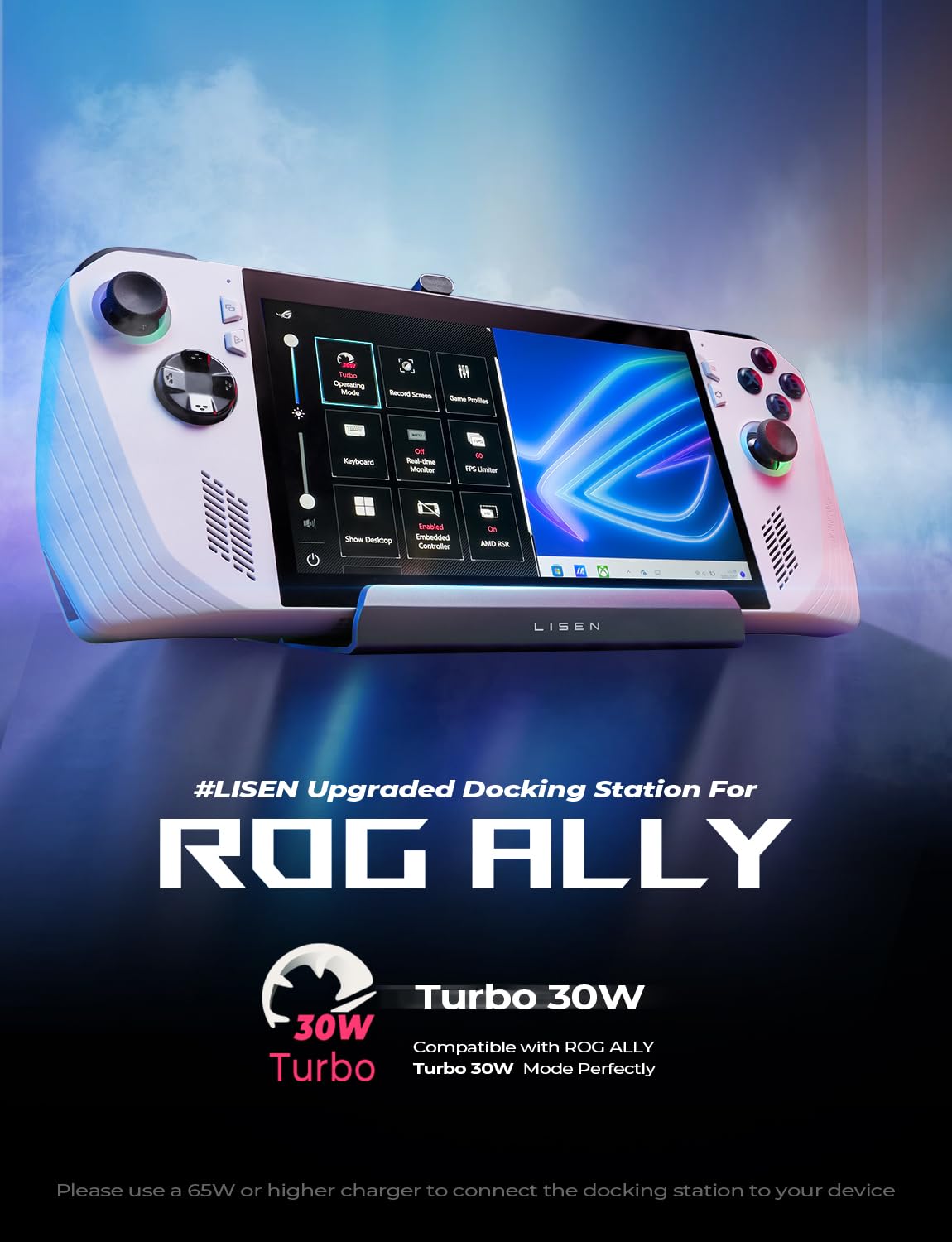 10-in-1 Universal Gaming Dock for Steam Deck/MSI Claw/Legion Go/ROG Ally - 5 USB Ports, Dual Cooling Fans, 4K@60Hz HDMI, Gigabit Ethernet & 100W Fast Charging - Perfect for Home Entertainment & Portable Gaming Setup