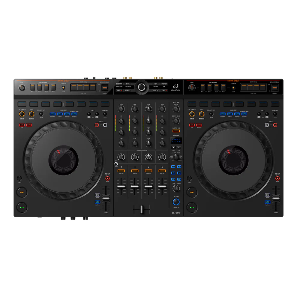 DDJ GRV 6 Professional DJ Controller - High-Performance Mixing for Live Shows & Home DJing | Perfect for Clubs, Parties & Music Production