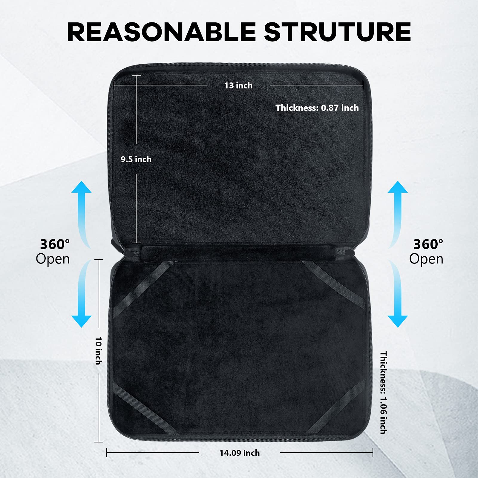 Nillkin 360° Protective Laptop Sleeve Case for MacBook Pro/Air 13-14 inch (13/13.3/13.5 inch) - Shockproof Handle Bag with Soft Lining | Perfect for Travel, Office & School (Black)