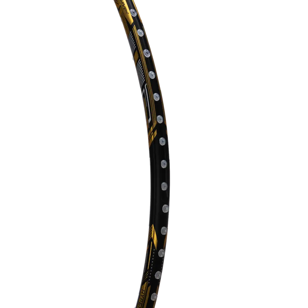 HNDRD Nuclear 78 Badminton Racket - Pre-Strung Carbon Fiber Shuttlecock Racket for Professional & Recreational Play - Perfect for Tournaments, Training & Backyard Games