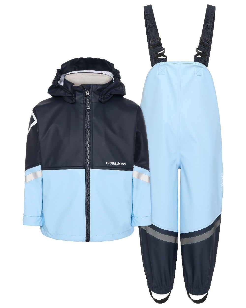 Didriksons Kids Waterman Rain Set 11 - Waterproof Rain Jacket & Pants for Boys & Girls - Outdoor Play, School & Rainy Day Activities