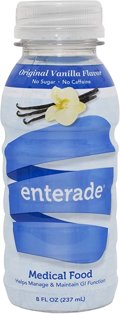 Enterade AO Hydration Drink Bundle - 24 Bottles (12 Orange & 12 Vanilla) 8oz Each - Clinically Formulated to Reduce GI Side Effects from Treatments - Perfect for Chemotherapy, Radiation & Medical Recovery Hydration