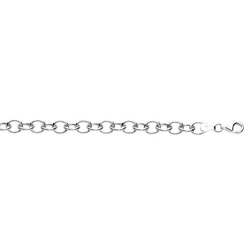 925 Sterling Silver Charm Design Link Bracelet with Lobster Claw Clasp - 8 Inch Adjustable Length, 5.3g Lightweight Jewelry for Women, Perfect for Everyday Wear, Gifts & Special Occasions