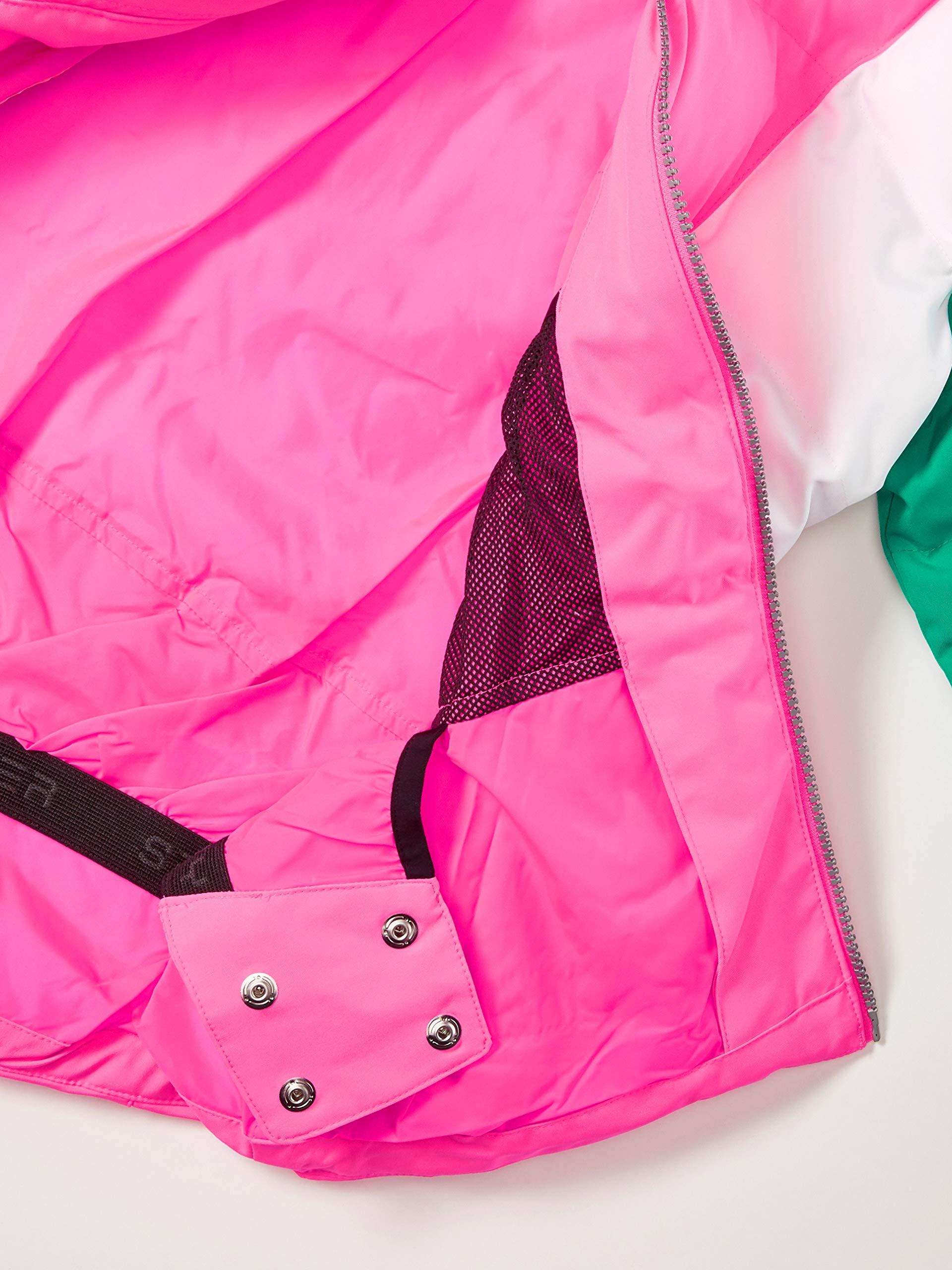 Spyder Kids Girls' Atlas Synthetic Down Jacket - Big Kids Size 12 | Warm Winter Coat for Girls | Bubblegum Pink/Scuba Blue | Perfect for School, Outdoor Play & Cold Weather Activities