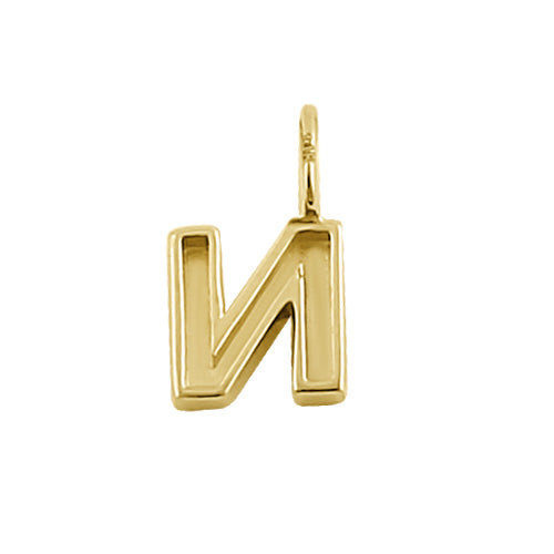 14K Solid Gold Initial 
