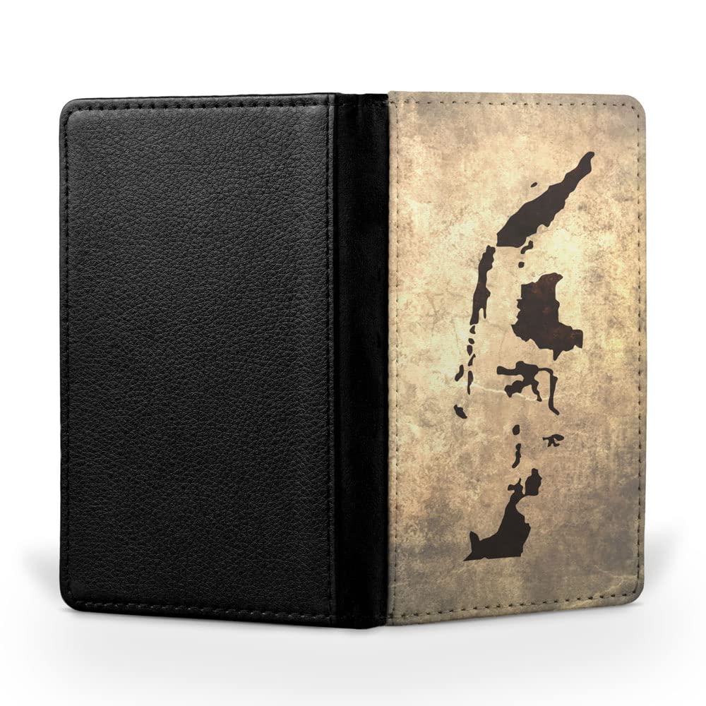 Indonesia National Flag Flip Wallet - Travel Passport ID Holder & Itinerary Organizer Cover for Men & Women - Perfect for Airports, Business Trips, and International Travel