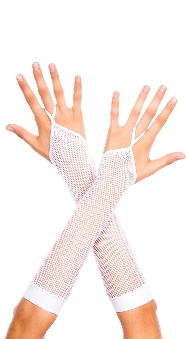 Women's Fishnet Arm Warmers with Finger Loops - Stylish Music Legs Accessory for Concerts, Dance Performances & Cold Weather Fashion