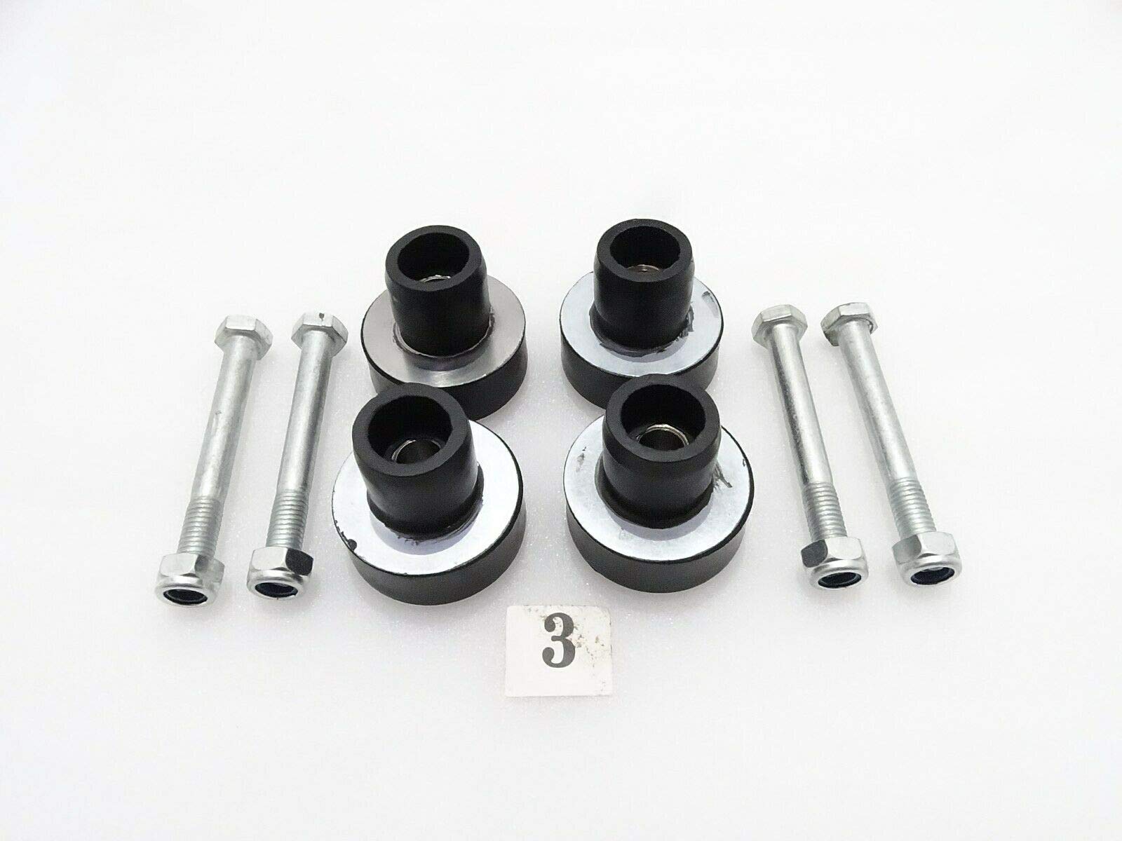 Royal Crusaders Heavy-Duty Engine Mounts, Nuts & Bolts Kit - Set of 4 Compatible with JCB Excavators & Loaders - Perfect for Construction Equipment Repairs & Maintenance