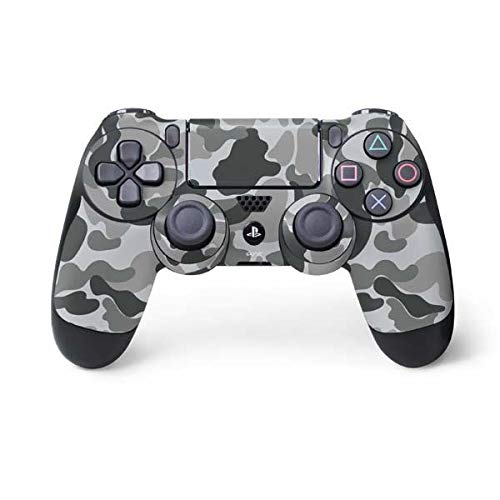 Skinit PS4 Controller Skin - Grey Street Camo Design | Protective Decal for Gaming | Customizable Cover for Sony Playstation 4 | Perfect for Gamers & Collectors