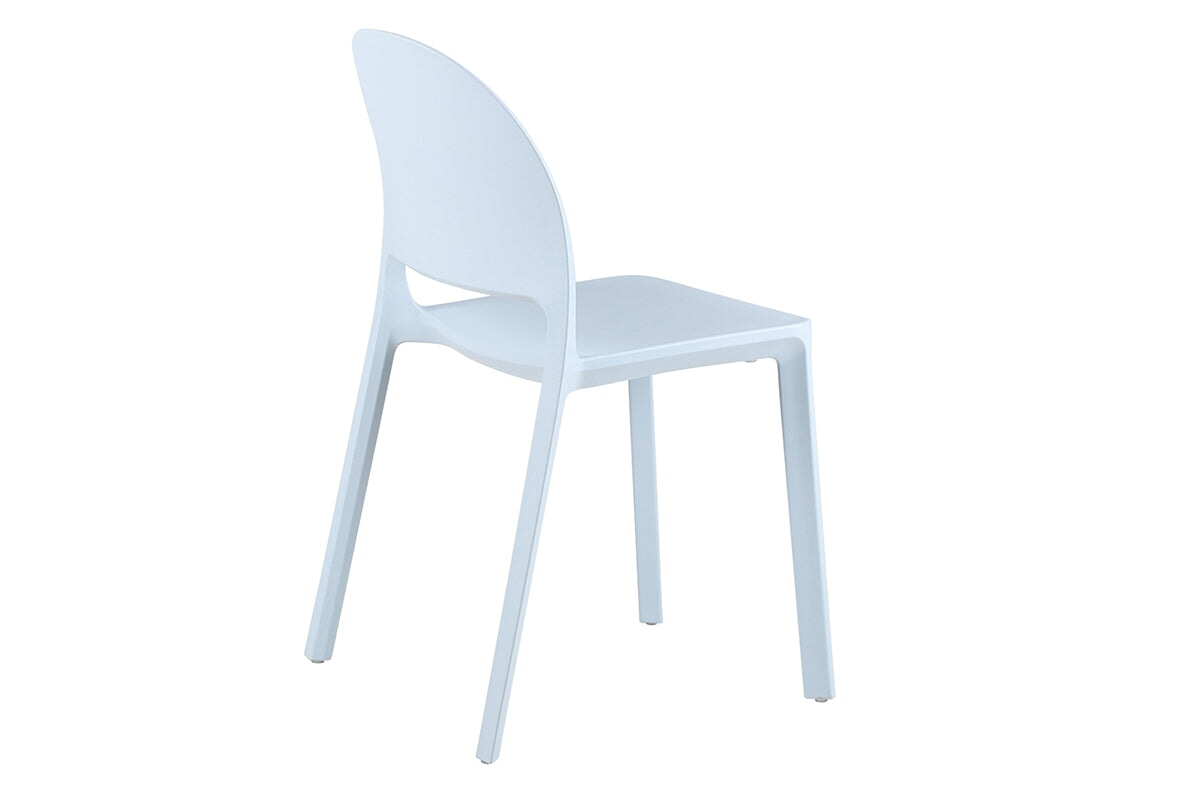 Modern Mona Stacking Chair with Durable PP Seat & Back - Lightweight, Space-Saving Stackable Chairs for Home, Office, Cafes & Events