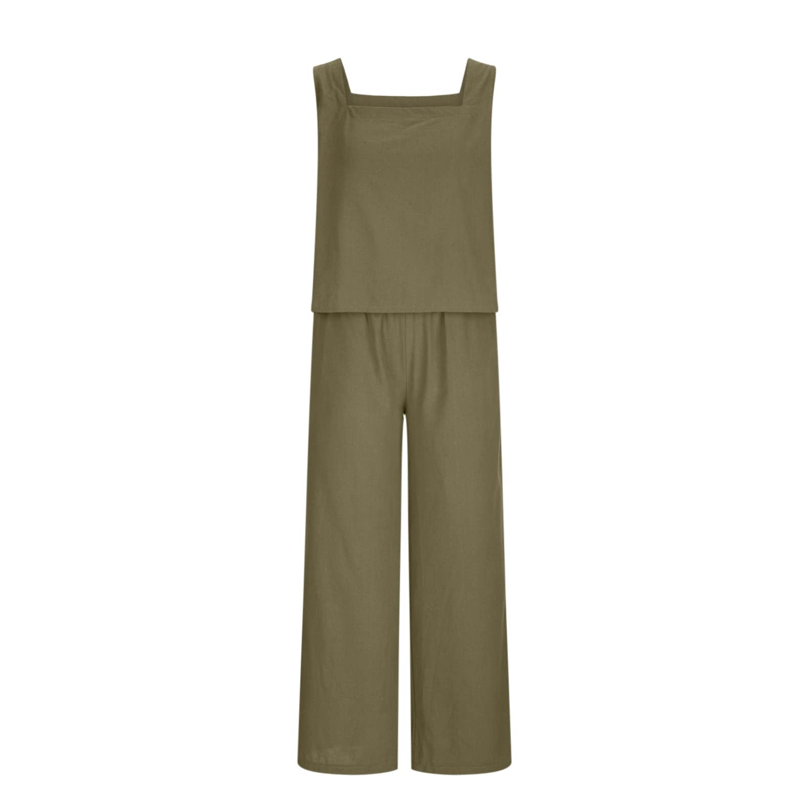 Oelaio Women's 2-Piece Pant Suit Set - Wide Leg Lounge & Travel Outfit | 100% Comfort Casual Wear for Home, Office & Vacation